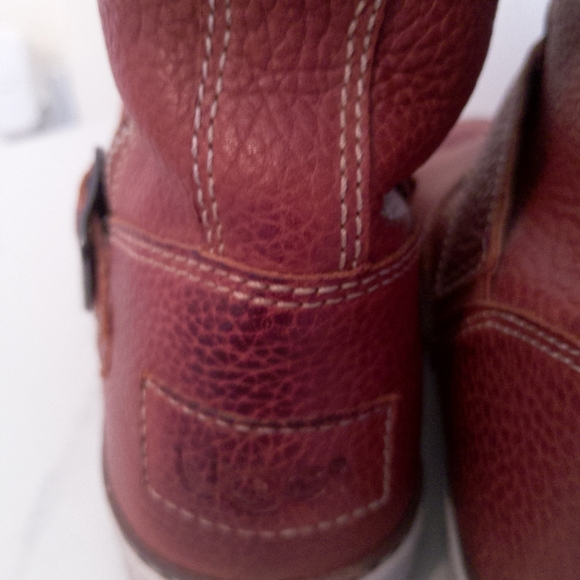 UGG Brandy Andra Leather Boots Sz 9.5 - Picture 5 of 7